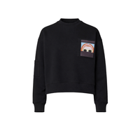 Plan C Graphic Pocket Sweatshirt in Black – International designer fashion boutique Australia Riada Concept Woollahra