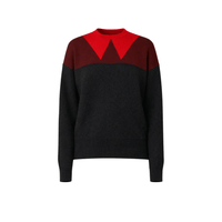 Plan C Long Sleeve Geometric Intarsia Crew Neck Sweater – International designer fashion boutique Australia Riada Concept Woollahra