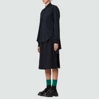 Plan C Long Sleeve Shirt in Blue Black – International designer fashion boutique Australia Riada Concept Woollahra