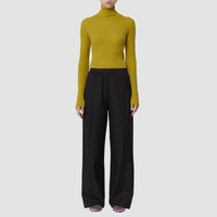 Plan C Wide Leg Wool Trousers in Black – International designer fashion boutique Australia Riada Concept Woollahra