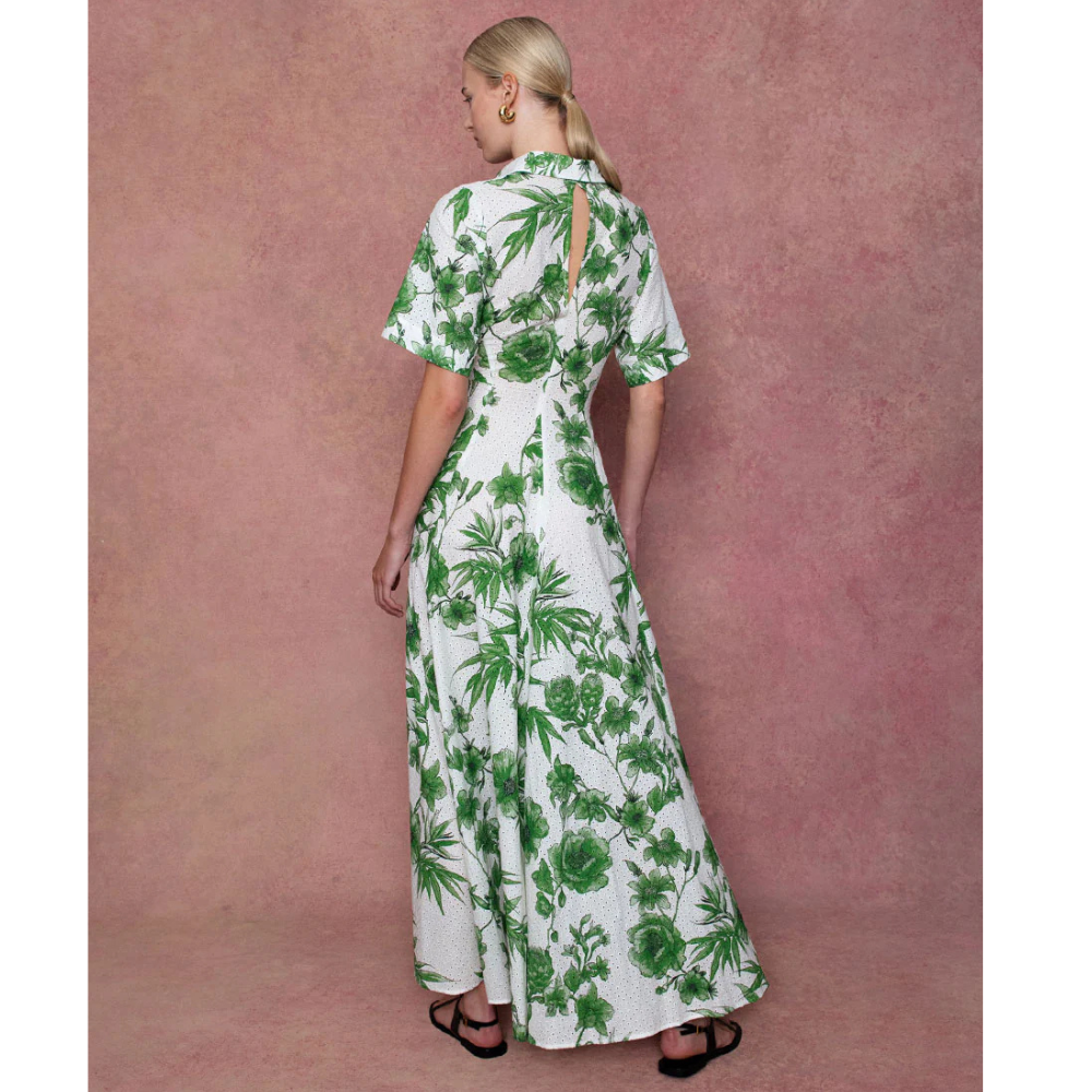 Posie Dress in Antigua Green