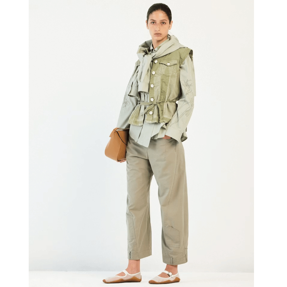 HIGH Everyday Couture Raise Up Sleeveless Jacket in Light Green - International designer fashion boutique Australia Riada Concept Woollahra