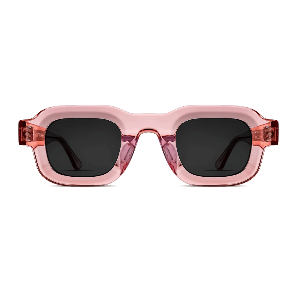 Thierry Lasry SCRATCHY Rectangular Sunglasses in Translucent Pink - International designer fashion boutique Australia Riada Concept Woollahra