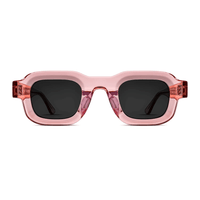 Thierry Lasry SCRATCHY Rectangular Sunglasses in Translucent Pink - International designer fashion boutique Australia Riada Concept Woollahra