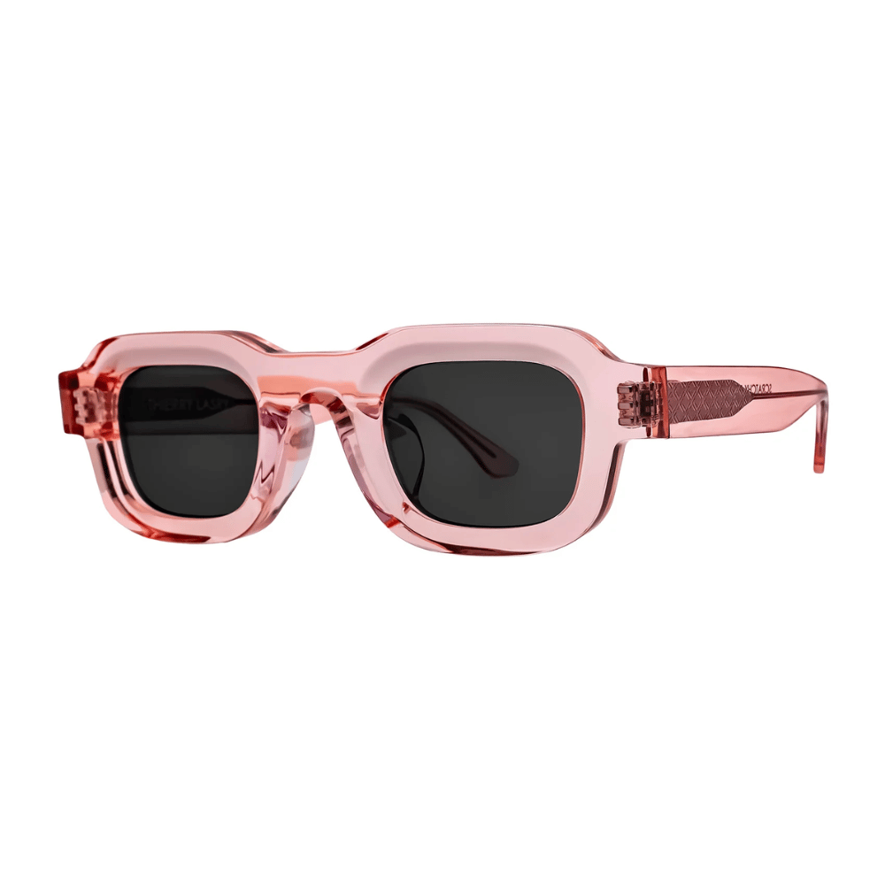 Thierry Lasry SCRATCHY Rectangular Sunglasses in Translucent Pink - International designer fashion boutique Australia Riada Concept Woollahra
