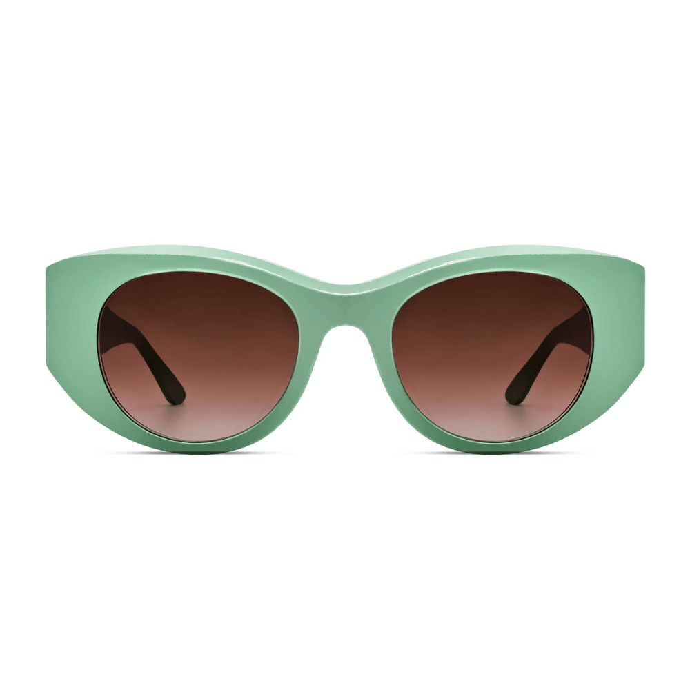 Thierry Lasry SPOOKY Beveled Cat-Eye Sunglasses in Mint Green - International designer fashion boutique Australia Riada Concept Woollahra