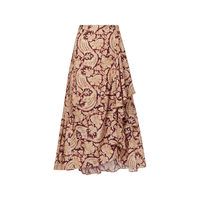 Ulla Johnson Sabina Faux Wrap Skirt in Amaranthus ULLA JOHNSON Designer fashion shop online and in store High End fashion boutique Sydney Australia Riada Concept
