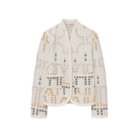 Forte Forte Samarcanda Jacquard Beaded Jacket Opale – International designer fashion boutique Australia Riada Concept Woollahra