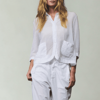 Transit Par Such Seersucker Shirt in White Transit Par Such at Riada Concept Designer fashion shop online and in store High End fashion boutique Sydney Australia Riada Concept