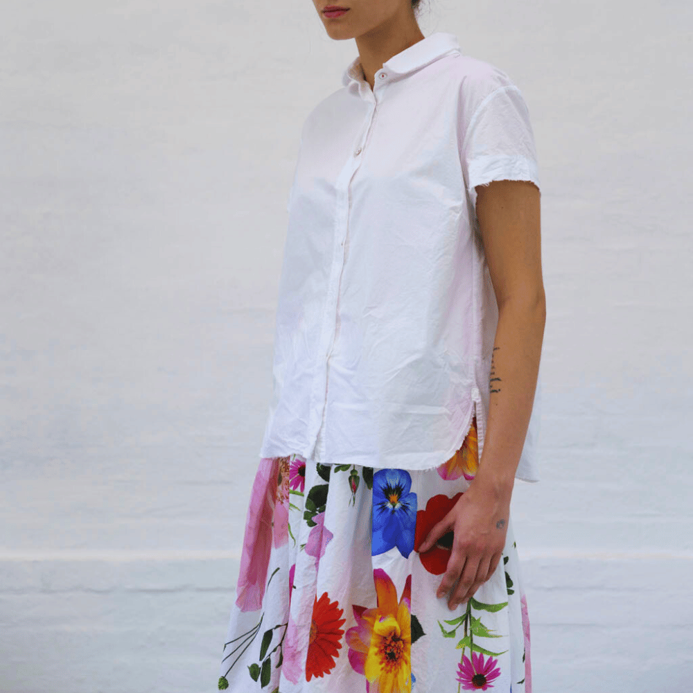 H+ Hannoh Wessel Sutton Shirt in White – International designer fashion boutique Australia Riada Concept Woollahra