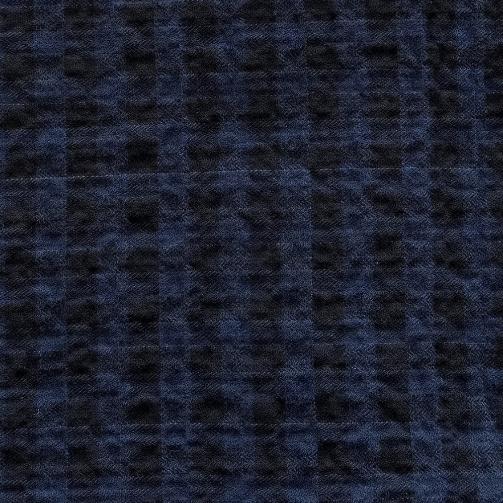 Hannoh Wessel Suzette Check Cotton Shirt in Navy and Black – International designer fashion boutique Australia Riada Concept Woollahra