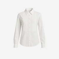 Sara Roka Sybella Shirt in White international luxury fashion brands and labels available at Riada Concept Woollahra, Sydney Australia and online