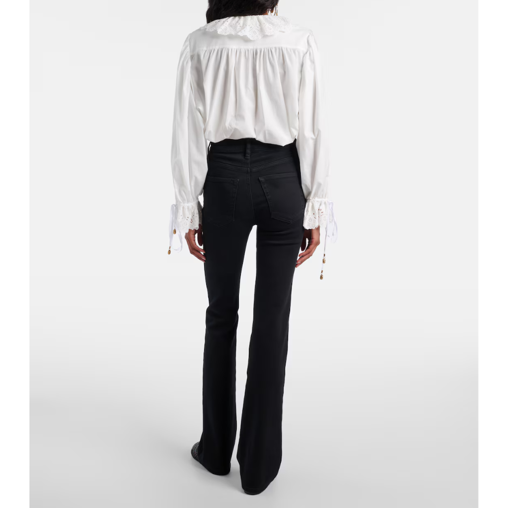 BLACK FLARED JEANS, THE REBOOT IN BLACK BY FRAME AT INTERNATIONAL DESIGNER FASHION BOUTIQUE WOOLLAHRA, SYDNEY