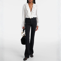BLACK FLARED JEANS, THE REBOOT IN BLACK BY FRAME AT INTERNATIONAL DESIGNER FASHION BOUTIQUE WOOLLAHRA, SYDNEY
