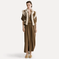 Forte Forte The Lotus Chenille Jacquard Vest Cumino – International designer fashion boutique Australia Riada Concept Woollahra