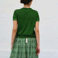 H+ Hannoh Wessel Therese T-Shirt in Green – International designer fashion boutique Australia Riada Concept Woollahra