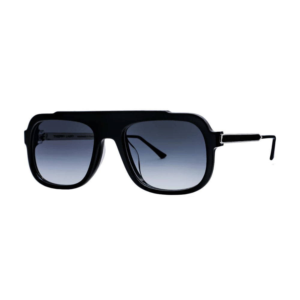 Thierry Lasry Bowery 55 Aviator Sunglasses in Black 101 THIERRY LASRY Designer fashion shop online and in store High End fashion boutique Sydney Australia Riada Concept