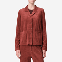 Transit Par Such Corduroy Boxy Button-Front Jacket in Sangria – International designer fashion boutique Australia Riada Concept Woollahra