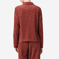 Transit Par Such Corduroy Boxy Button-Front Jacket in Sangria – International designer fashion boutique Australia Riada Concept Woollahra