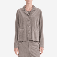 Transit Par Such Corduroy Boxy Button-Front Jacket in Stone – International designer fashion boutique Australia Riada Concept Woollahra