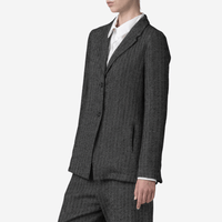 Transit Par Such Herringbone Wool Jacket in Black - International designer fashion boutique Australia Riada Concept Woollahra 1016.CFDTRBA103.10