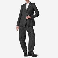 Transit Par Such Herringbone Wool Jacket in Black - International designer fashion boutique Australia Riada Concept Woollahra 1016.CFDTRBA103.10