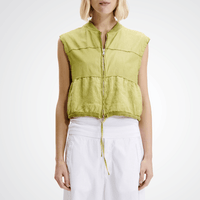 Transit Par Such Leather Panelled Vest in Lime Transit Par Such at Riada Concept Designer fashion shop online and in store High End fashion boutique Sydney Australia Riada Concept