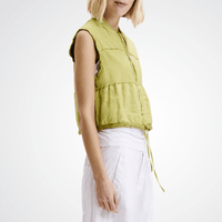 Transit Par Such Leather Panelled Vest in Lime Transit Par Such at Riada Concept Designer fashion shop online and in store High End fashion boutique Sydney Australia Riada Concept