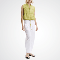 Transit Par Such Leather Panelled Vest in Lime Transit Par Such at Riada Concept Designer fashion shop online and in store High End fashion boutique Sydney Australia Riada Concept