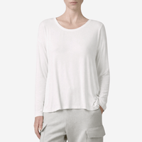 Transit Par Such Modal Long-Sleeve Tee in Chalk – International designer fashion boutique Australia Riada Concept Woollahra 1016.CFDTRBI183.01