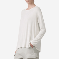 Transit Par Such Modal Long-Sleeve Tee in Chalk – International designer fashion boutique Australia Riada Concept Woollahra 1016.CFDTRBI183.01