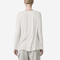 Transit Par Such Modal Long-Sleeve Tee in Chalk – International designer fashion boutique Australia Riada Concept Woollahra 1016.CFDTRBI183.01