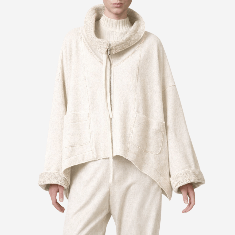 Transit Par Such Reversible Wool Jacket in Chalk - International designer fashion boutique Australia Riada Concept Woollahra 1016.CFDTRB9442.01