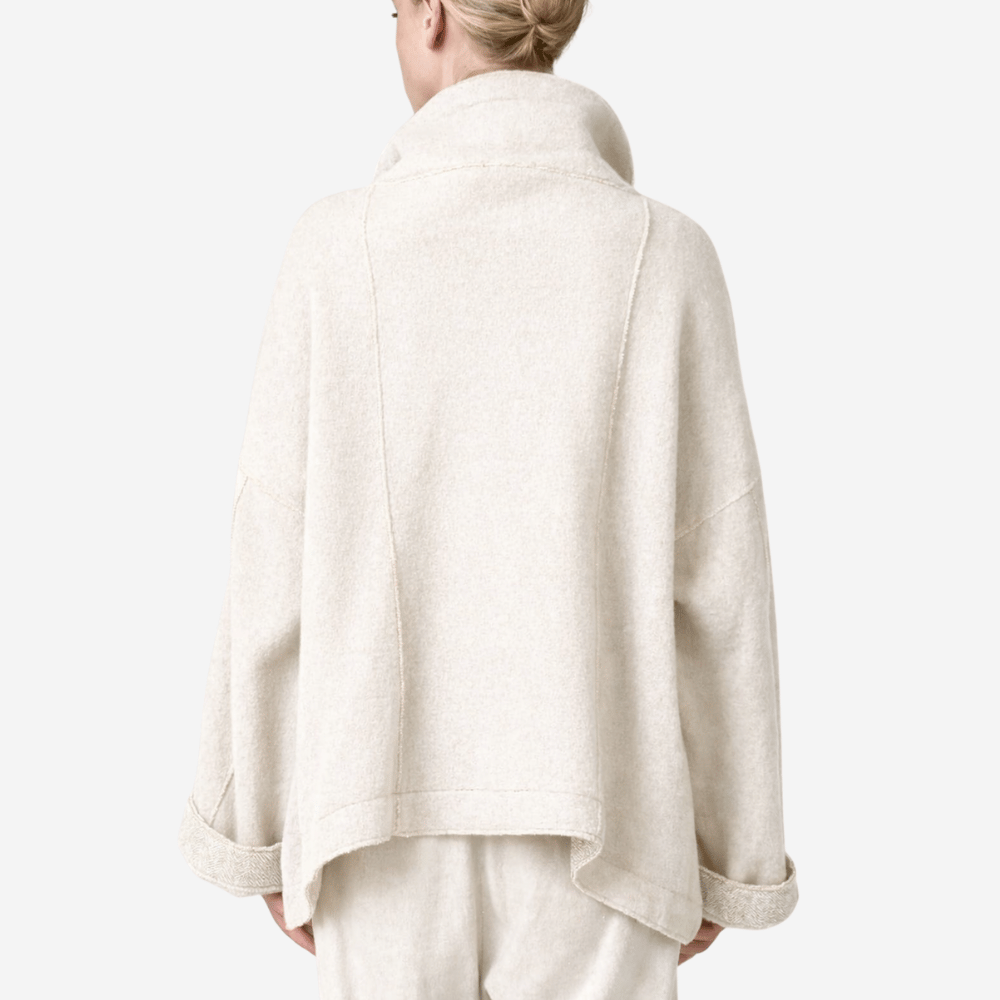 Transit Par Such Reversible Wool Jacket in Chalk - International designer fashion boutique Australia Riada Concept Woollahra 1016.CFDTRB9442.01