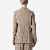 Transit Par Such Ribbed Velour Longline Jacket in Camel  – International designer fashion boutique Australia Riada Concept Woollahra