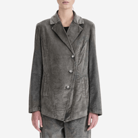 Transit Par Such Velvet Cotton Jacket in Grey - International designer fashion boutique Australia Riada Concept Woollahra