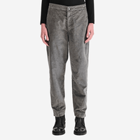 Transit Par Such Velvet Cotton Slim Pant in Grey – International designer fashion boutique Australia Riada Concept Woollahra