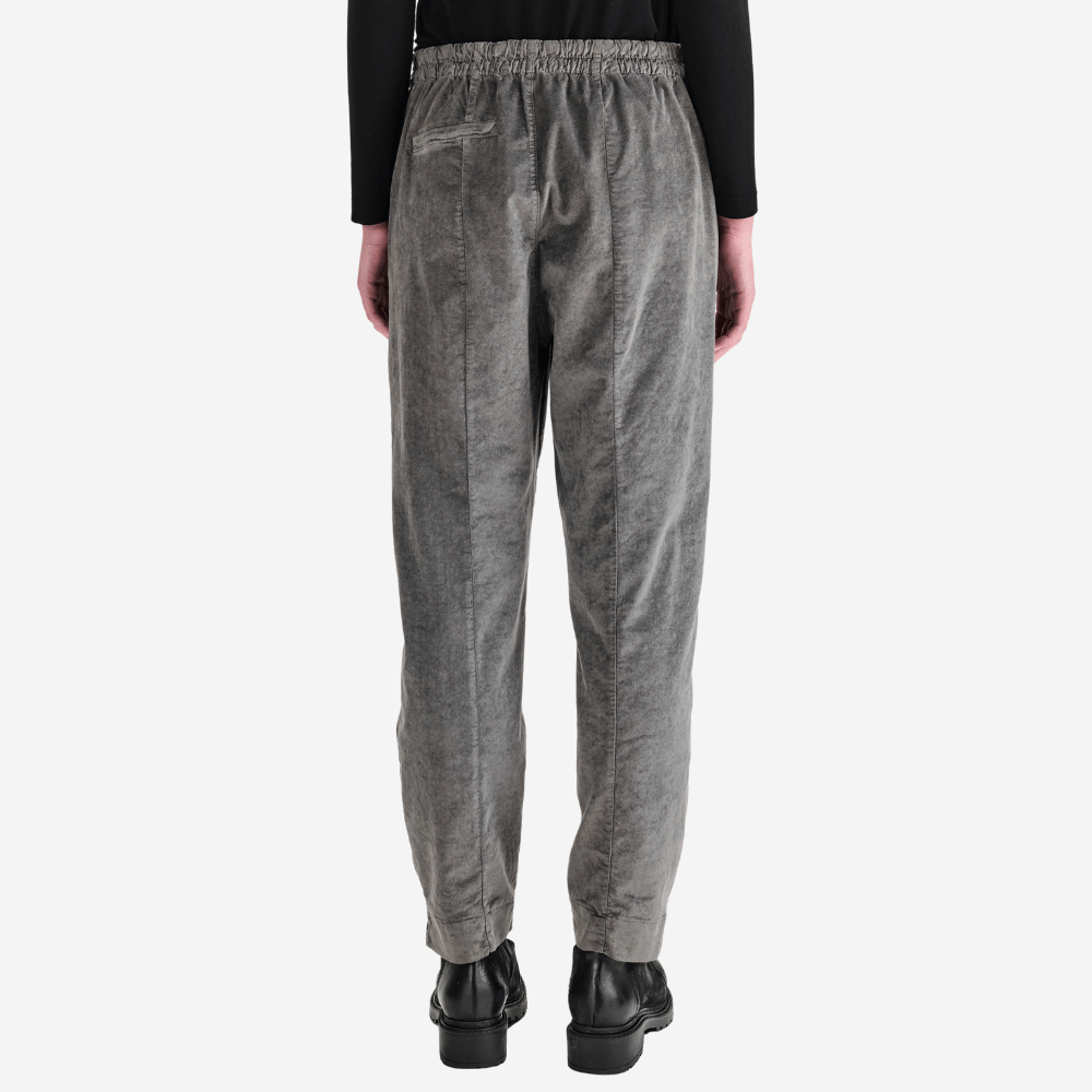 Transit Par Such Velvet Cotton Slim Pant in Grey – International designer fashion boutique Australia Riada Concept Woollahra