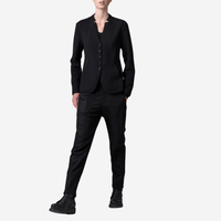 Transit Par Such Virgin Wool V-Neck Jacket in Black - International designer fashion boutique Australia Riada Concept Woollahra 1016.CFDTRB9441.10