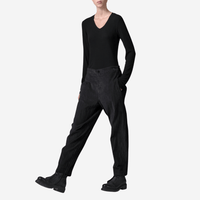 Transit Par Such Ribbed Velour Slim Pant in Anthracite – International designer fashion boutique Australia Riada Concept Woollahra