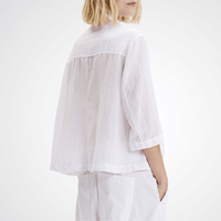 Transit Par Such Seersucker Shirt in White Transit Par Such at Riada Concept Designer fashion shop online and in store High End fashion boutique Sydney Australia Riada Concept