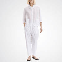 Transit Par Such Seersucker Shirt in White Transit Par Such at Riada Concept Designer fashion shop online and in store High End fashion boutique Sydney Australia Riada Concept