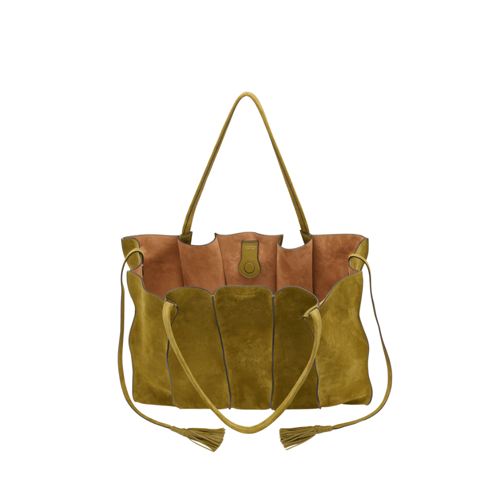 Ulla Johnson Adria Large Tote in Olive – International designer fashion boutique Australia Riada Concept Woollahra