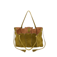 Ulla Johnson Adria Large Tote in Olive – International designer fashion boutique Australia Riada Concept Woollahra