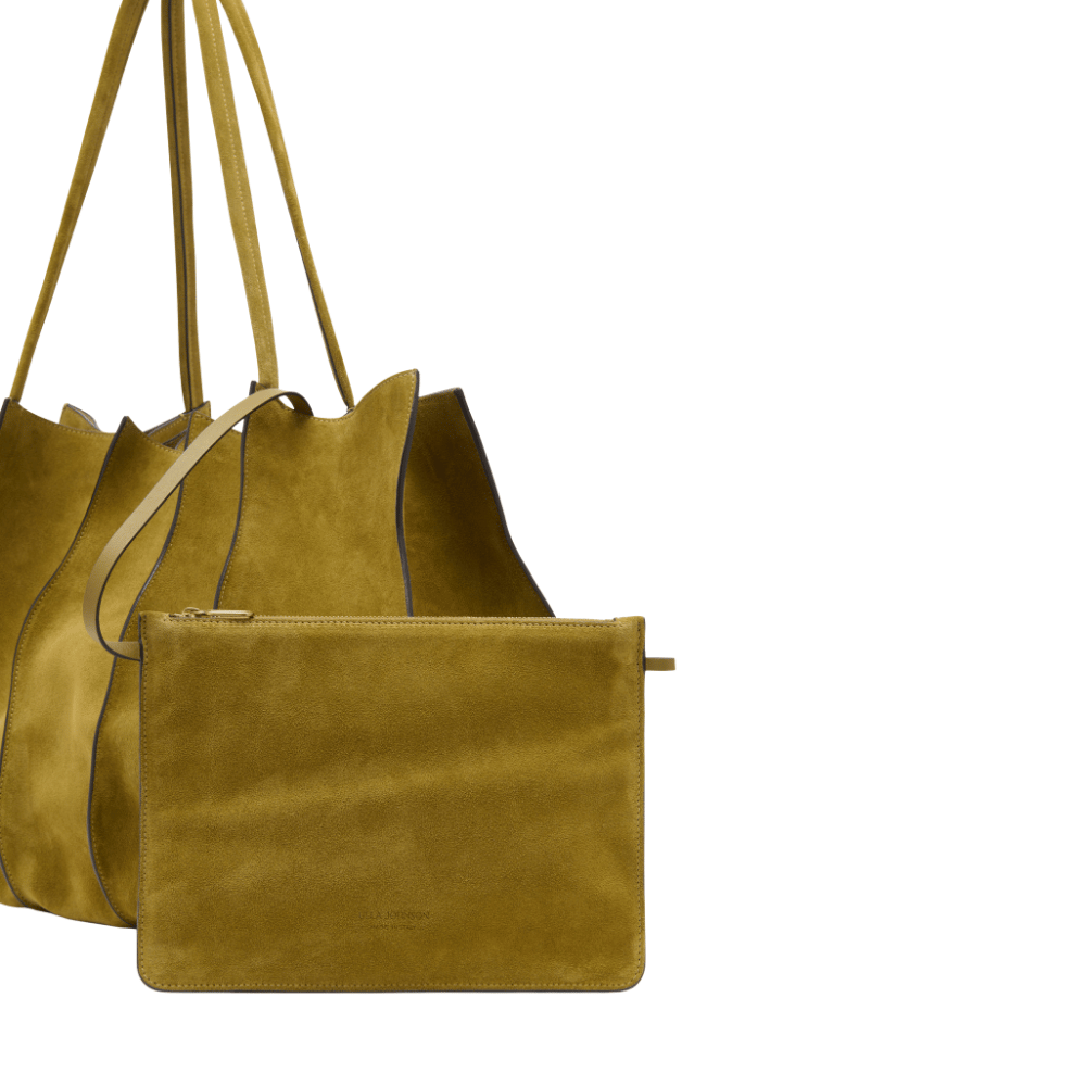 Ulla Johnson Adria Large Tote in Olive – International designer fashion boutique Australia Riada Concept Woollahra
