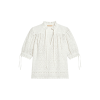 Ulla Johnson Alouette Short-Sleeve Cotton Top in Pristine – International designer fashion boutique Australia Riada Concept Woollahra