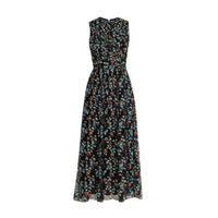 Ulla Johnson Celestina Sleeveless Silk Dress in Nightshade – International designer fashion boutique Australia Riada Concept Woollahra