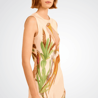 Ulla Johnson Gaea Sleeveless Midi Dress in Inner Nature Ulla Johnson designer skirts, international luxury fashion boutique Australia Riada Concept Woollahra