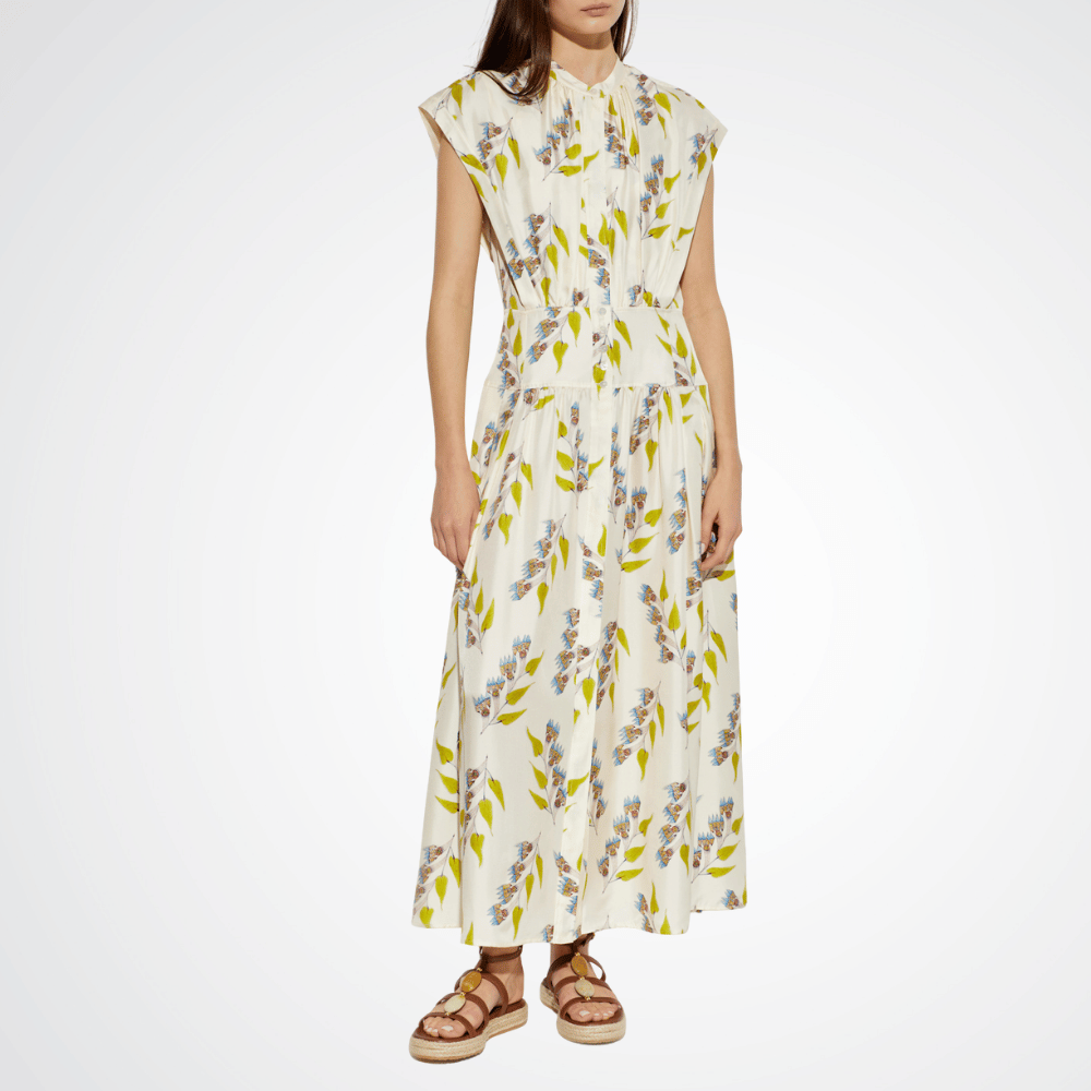 Ulla Johnson Lausanne Button-Up Dress in Infinite Flower Ulla Johnson designer skirts, international luxury fashion boutique Australia Riada Concept Woollahra