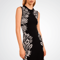 Ulla Johnson Liana Jacquard Midi Dress in Noir Ulla Johnson designer skirts, international luxury fashion boutique Australia Riada Concept Woollahra